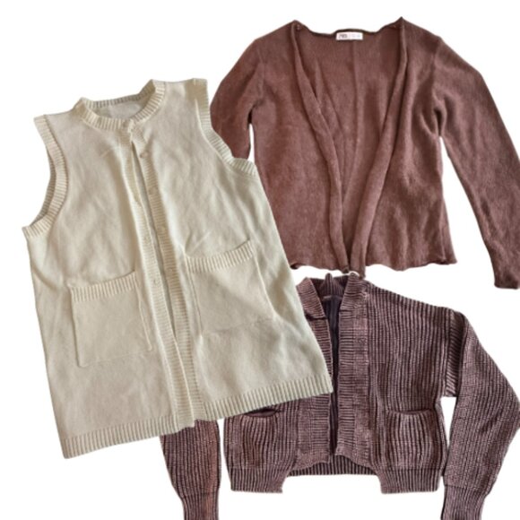 BUNDLE: GW SHEIN, FOREVER 21 & ZARA Cardigans, Size S/M (BB1706B) - Picture 1 of 5